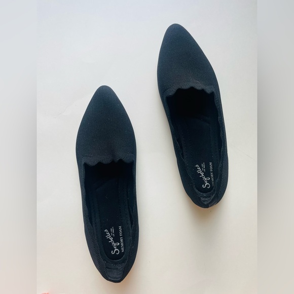 Seychelles Foam pointed Toe Flats in black size 10 - Picture 1 of 11